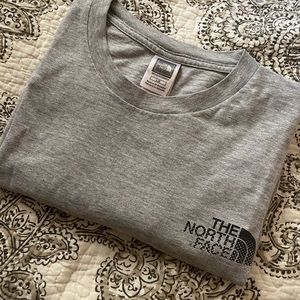 Men’s gray North Face T shirt